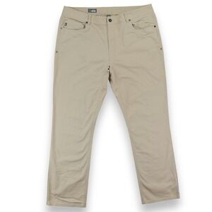 Stio Rivet Canvas Pant Mens 39x31 Beige Organic Cotton Stretch Chino